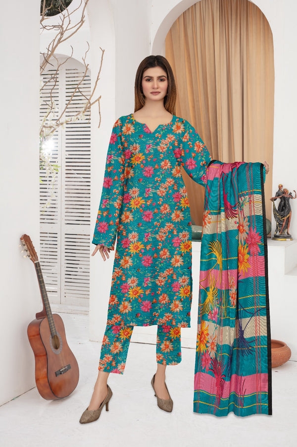 Elegant Ladies Khaddar Suit - Bin Affan Brand DS-19