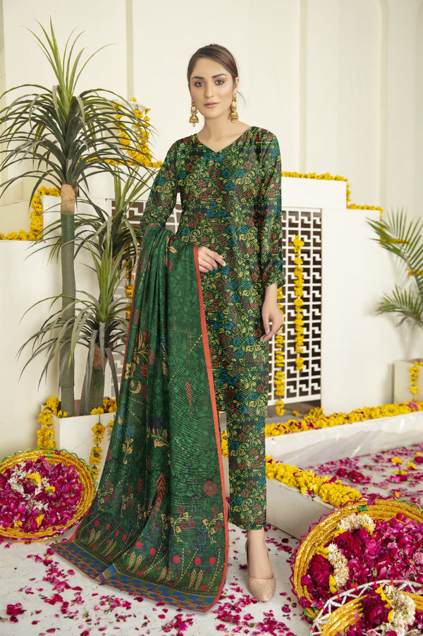 Elegant Ladies Khaddar Suit - Bin Affan Brand DS-20